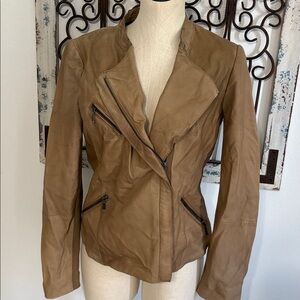 SW3 Bespoke Trendy Brown Leather Jacket
